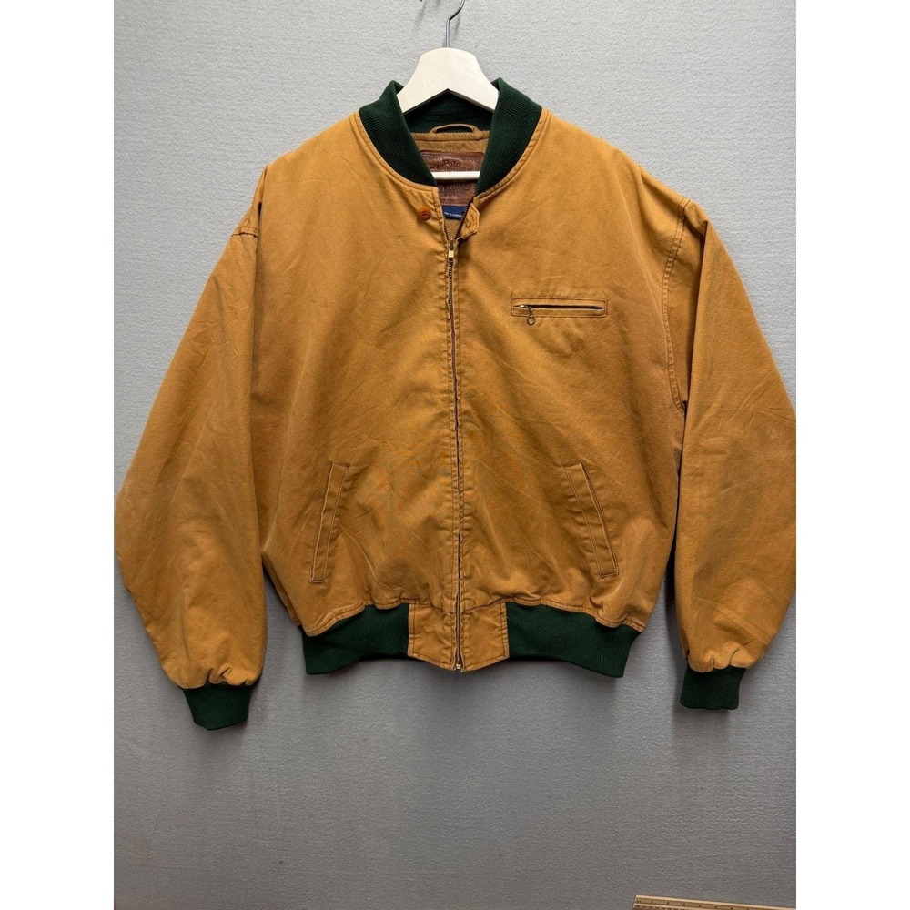 VTG 90s Polo Ralph Lauren Sportsman L Duck Canvas Bomber Jacket Heritage Hunting